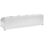 rozsdamentes acél gasztronorm tároló 5 db GN 1/6-os edénnyel