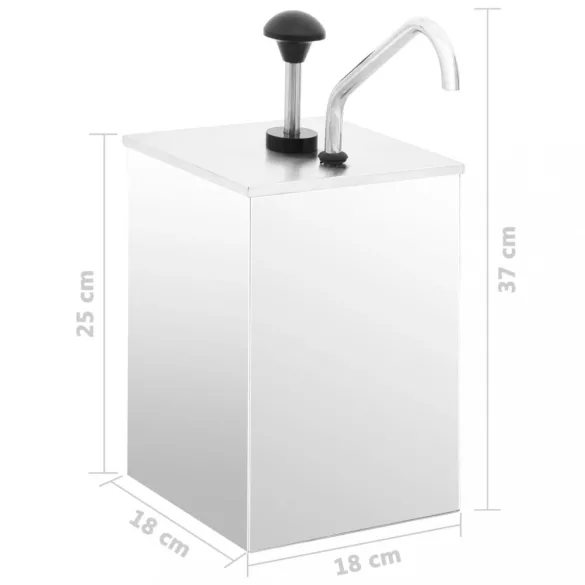 rozsdamentes szószadagoló 3,5 L