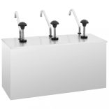 rozsdamentes szószadagoló 3 x 3,5 L