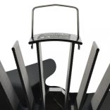 fekete hővel meghajtott kétlapátos kandalló ventilátor