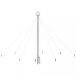 karácsonyi bel- és kültéri vízesés favilágítás 400 LED-del 2,5m