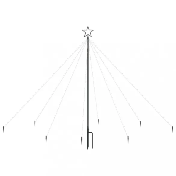 karácsonyi bel- és kültéri vízesés favilágítás 400 LED-del 2,5m