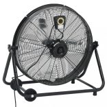 fekete ipari dobventilátor 60 cm 172,5 W