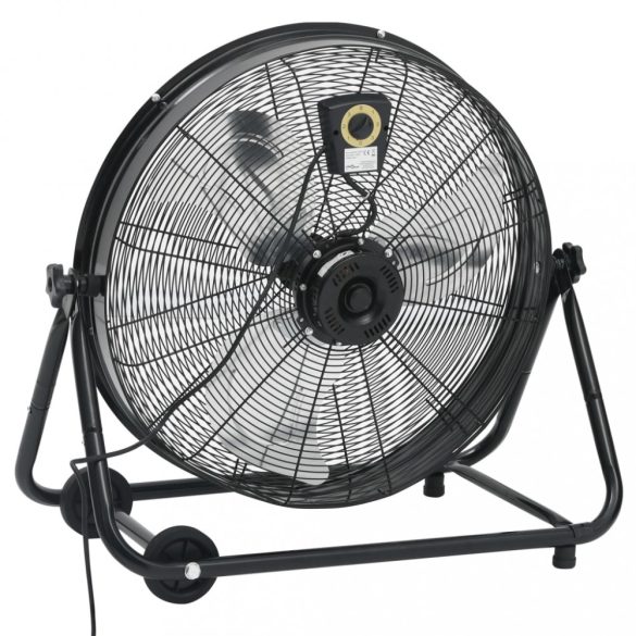 fekete ipari dobventilátor 60 cm 172,5 W