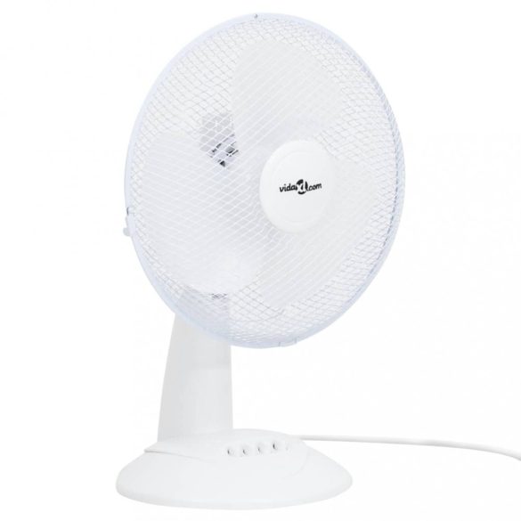 3 sebességes fehér asztali ventilátor 30 cm 40 W