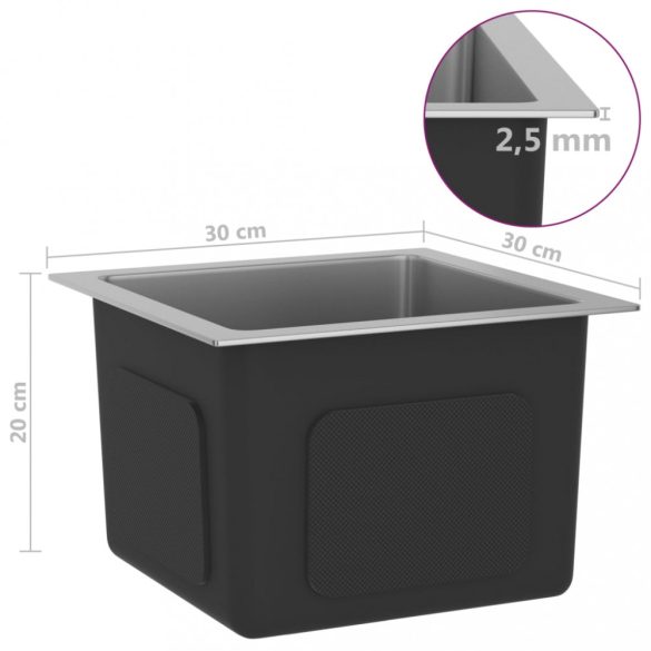 kézzel készült rozsdamentes acél mosogatótálca