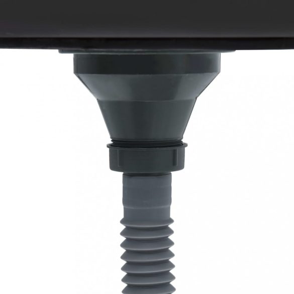 fekete kézzel készült rozsdamentes acél mosogató