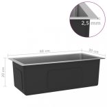 kézzel készült rozsdamentes acél mosogató