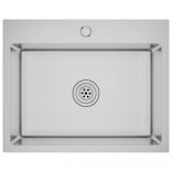 kézzel készült rozsdamentes acél mosogató