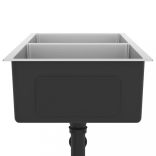 kézzel készült rozsdamentes acél mosogató