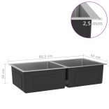 kézzel készült rozsdamentes acél mosogató