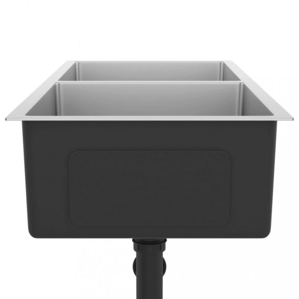 kézzel készült rozsdamentes acél mosogató