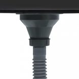 fekete kézzel készült rozsdamentes acél mosogató