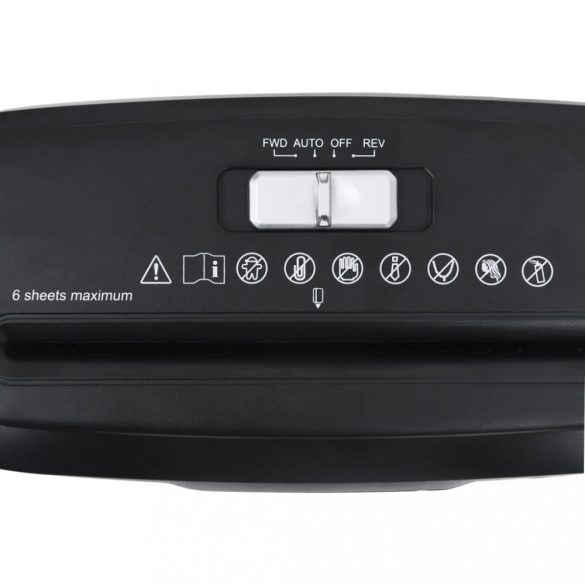 fekete 6 lapos iratmegsemmísítő