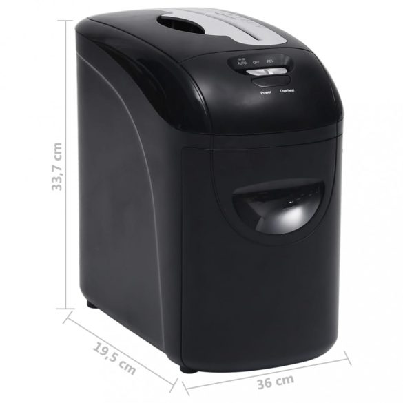 fekete 10 lapos mikropengés papíraprító