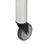 rozsdamentes acél konyhai munkaasztal kerekekkel 80x45x85 cm