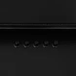 fekete rozsdamentes acél és edzett üveg fali páraelszívó 60 cm