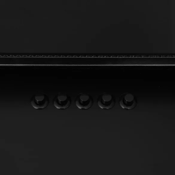 fekete rozsdamentes acél és edzett üveg fali páraelszívó 60 cm