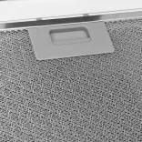 fehér rozsdamentes acél és edzett üveg fali páraelszívó 60 cm