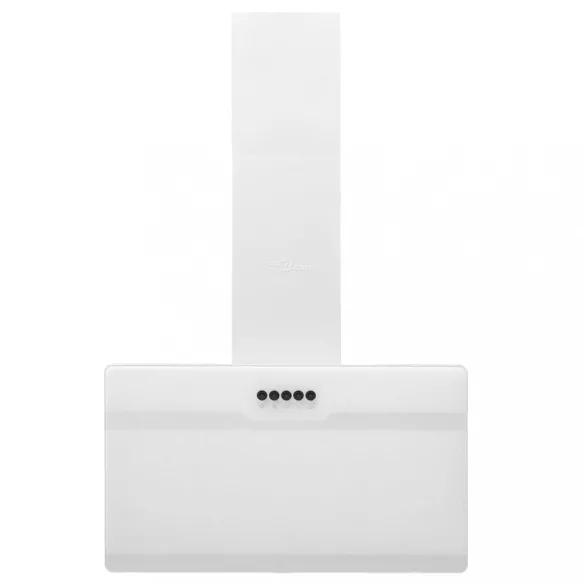 fehér acél és edzett üveg fali páraelszívó 60 cm