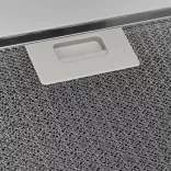 fehér acél és edzett üveg fali páraelszívó 90 cm