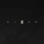 fekete acél és edzett üveg fali páraelszívó 60 cm