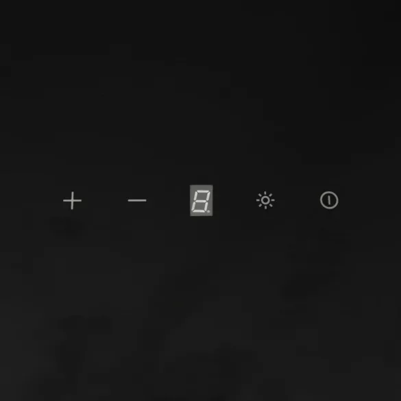 fekete acél és edzett üveg fali páraelszívó 60 cm