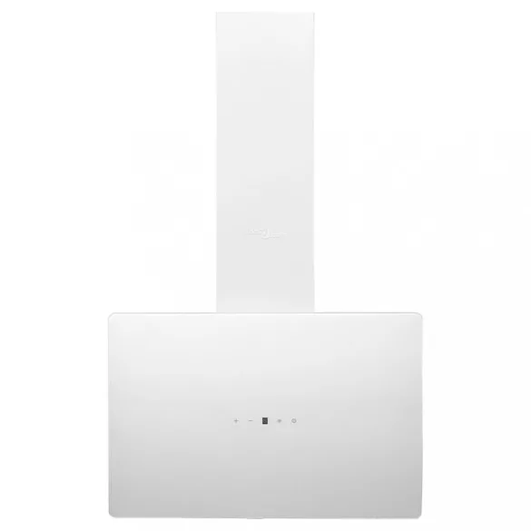 fehér acél és edzett üveg fali páraelszívó 60 cm