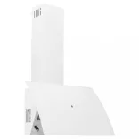 fehér acél és edzett üveg fali páraelszívó 60 cm