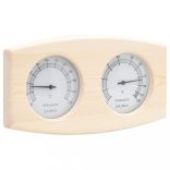 2 az 1-ben tömör fenyő szauna-higrotermográf és -homokóra