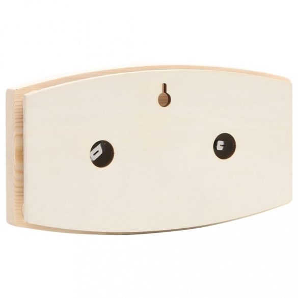 2 az 1-ben tömör fenyő szauna-higrotermográf és -homokóra