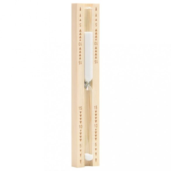 2 az 1-ben tömör fenyő szauna-higrotermográf és -homokóra