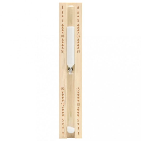 2 az 1-ben tömör fenyő szauna-higrotermográf és -homokóra