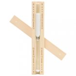 2 az 1-ben tömör fenyő szauna-higrotermográf és -homokóra