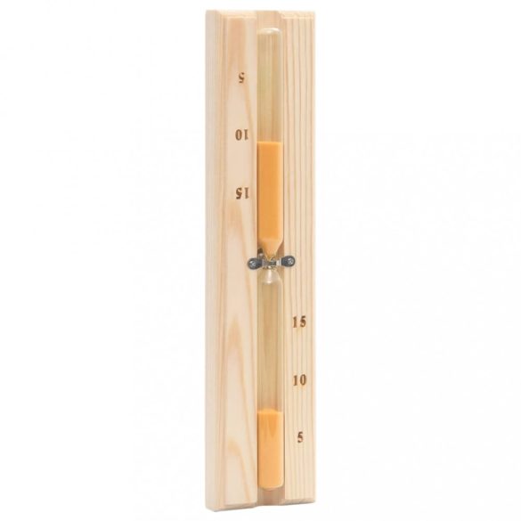 2 az 1-ben tömör fenyő szauna-higrotermográf és -homokóra