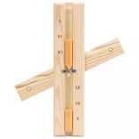 2 az 1-ben tömör fenyő szauna-higrotermográf és -homokóra