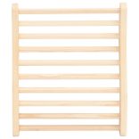 S-alakú tömör fenyőfa szaunaháttámla