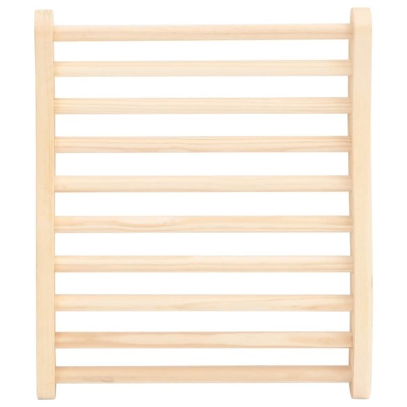 S-alakú tömör fenyőfa szaunaháttámla