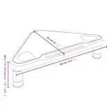 fekete monitorállvány 49 x 28 x 10,5 cm