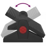 fekete lábtámasz 50 x 30,5 x 17 cm