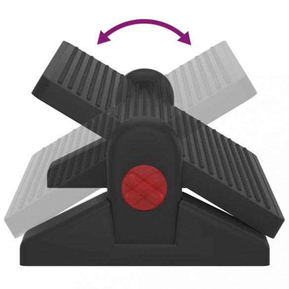 fekete lábtámasz 50 x 30,5 x 17 cm