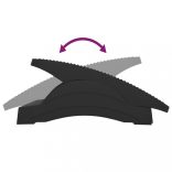 fekete lábtámasz 43,5 x 32,5 x 10,5 cm