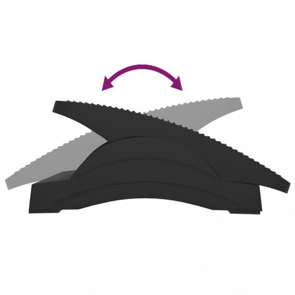 fekete lábtámasz 43,5 x 32,5 x 10,5 cm