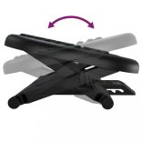 fekete lábtámasz 46 x 34,5 x 11 cm