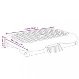 fekete lábtámasz 46 x 34,5 x 11 cm