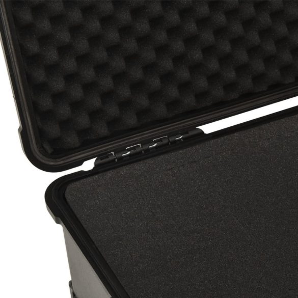 fekete PP kerekes repülős tok 58 x 45 x 27 cm