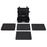 fekete PP hordozható repülős tok 52x40x19 cm