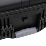 fekete PP kerekes repülős tok 63 x 50 x 23 cm