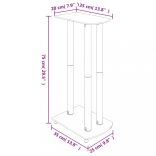 2 db 3 oszlopos ezüst edzett üveg hangszóróállvány