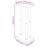 2 db 3 oszlopos fekete edzett üveg hangszóróállvány